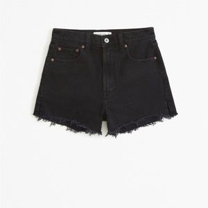 Abercrombie high rise mom shorts